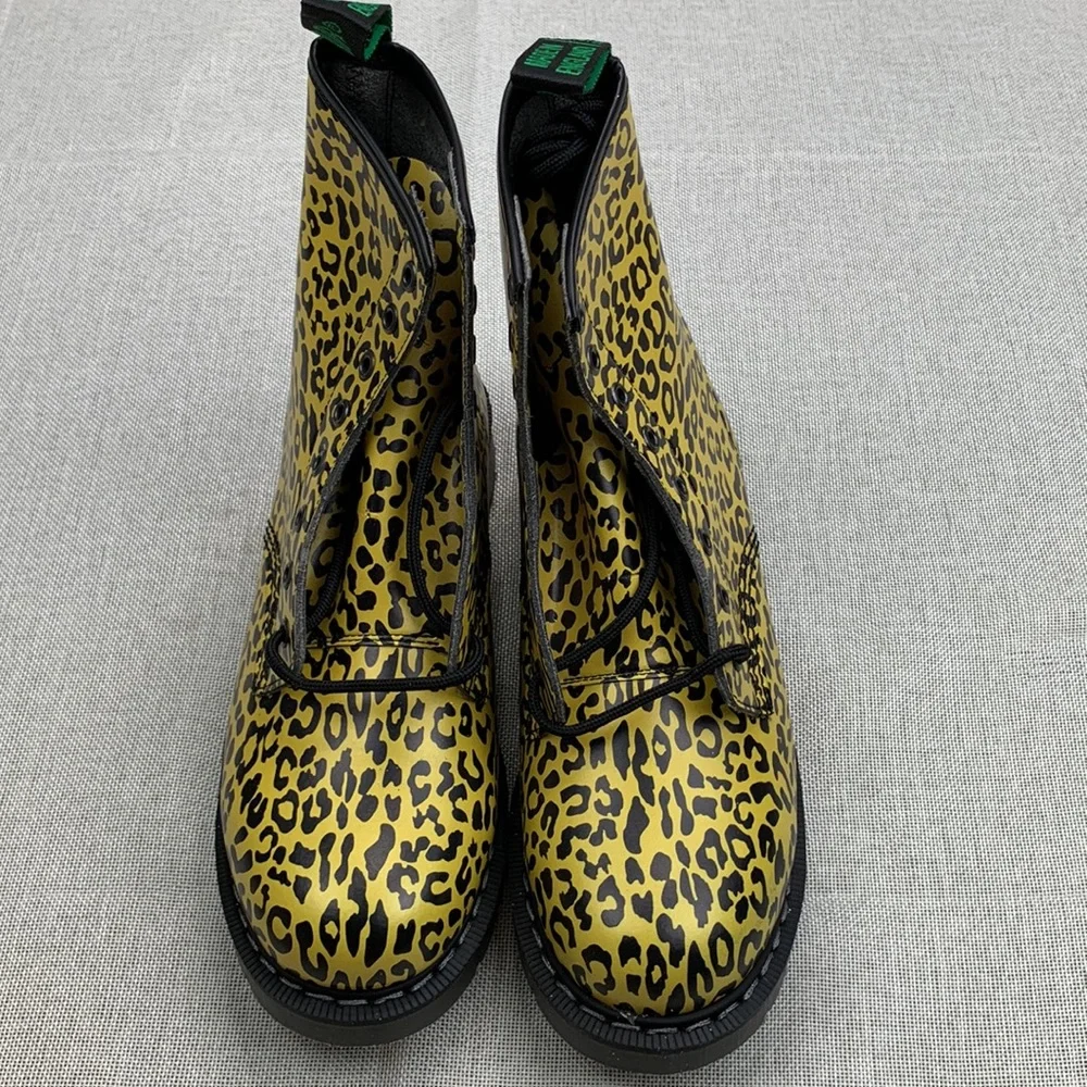 Bloomie's x Solovair Women's Printed Lace Up Combat Boots Sz US 9 - Picture 5 of 12